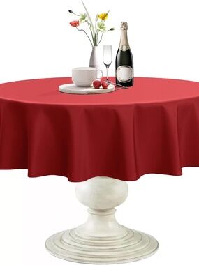 Softalker Round Tablecloth (8 ea), Waterproof & Stain Resistant, 60" Round